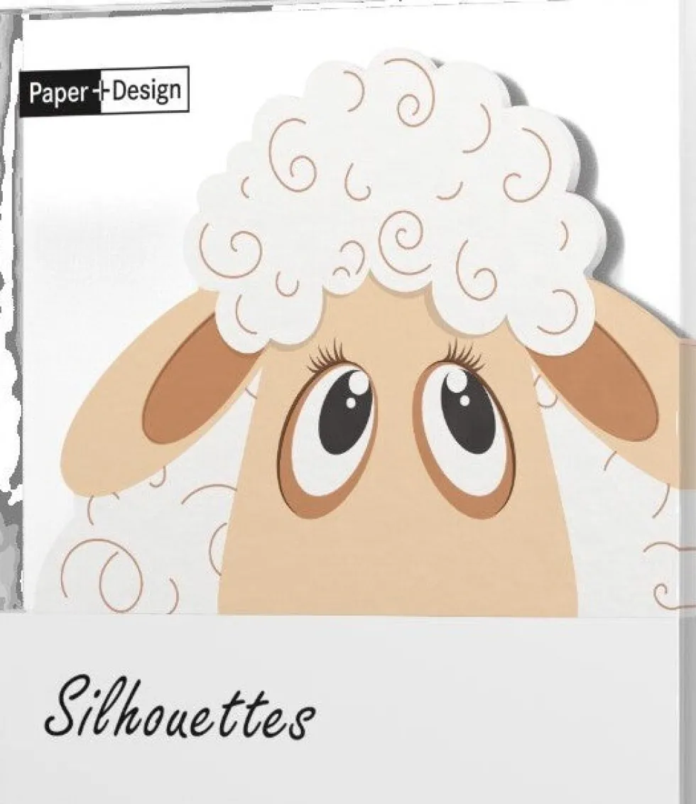 Paper + Design paasservet schaap wit 33 x 33 cm