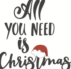 Paper + Design servet All You Need Is Xmas wit 33 x 33 cm 20 stuks