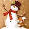 Paper + Design servet cheery snowman 33 x 33 cm 20 stuks