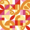 Paper + Design servet Citrus Era oranje / roze 33 x 33 cm 20 stuks