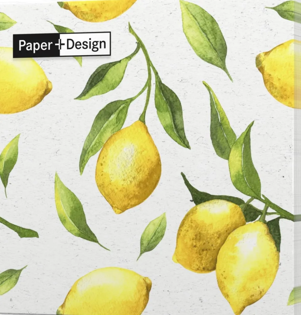Paper + Design servet Citrus multi 24 x 24 cm 20 stuks