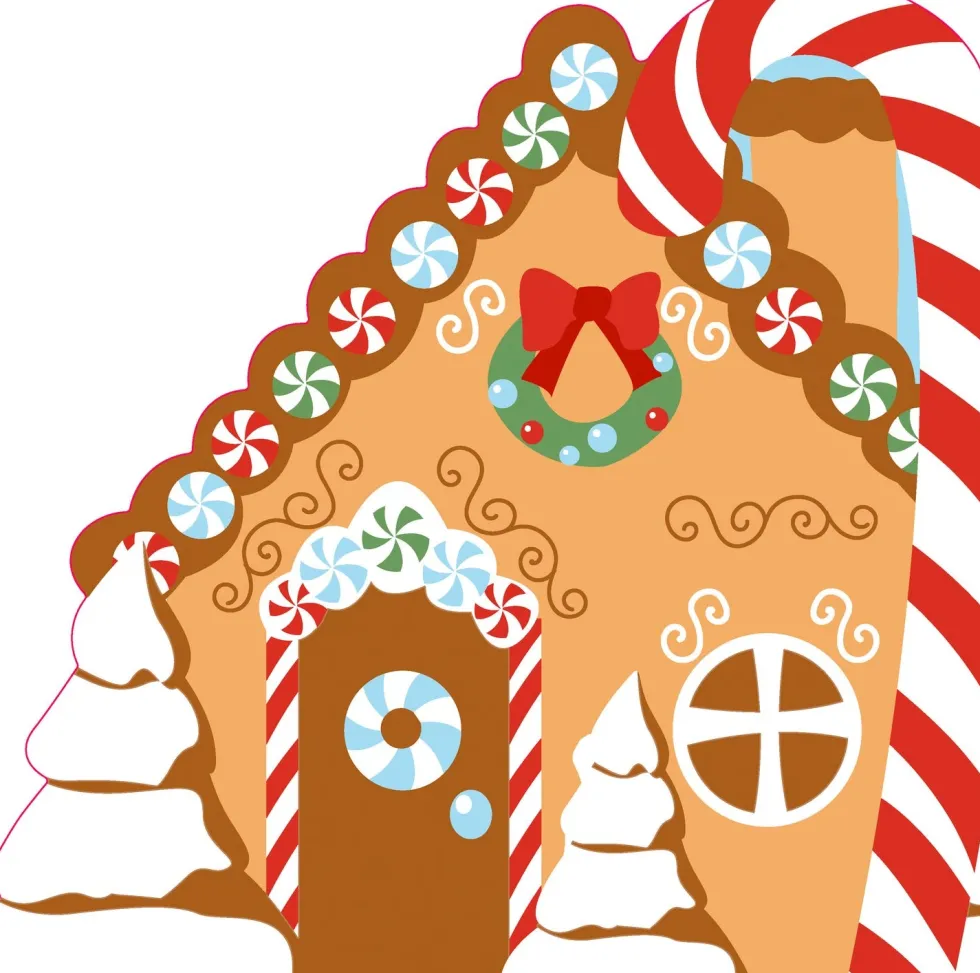 Paper + Design servet Cookie House wit 33 x 33 cm 12 stuks