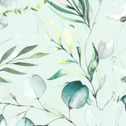 Paper + Design servet Eucalyptus Green groen 24 x 24 cm 20 stuks