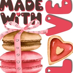 Paper + Design servet Love Made wit 33 x 33 cm 20 stuks