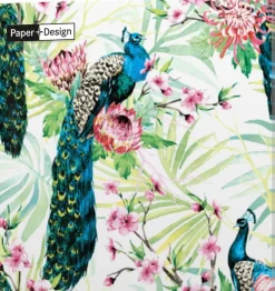 Paper + Design servet Tropic Peacock multi 33 x 33 cm 20 stuks