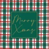 Paper + Design servet xmas check 33 x 33 cm 20 stuks