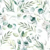 Paper + Design tafelkleed Eucalyptus White wit 138 x 220 cm