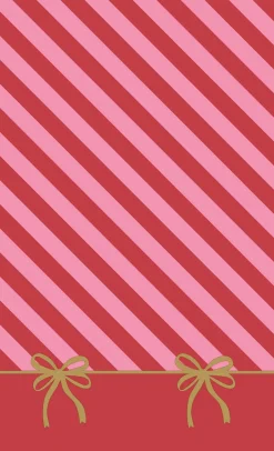 Paper + Design tafelkleed Merry Stripes rood / roze 220 x 138 cm