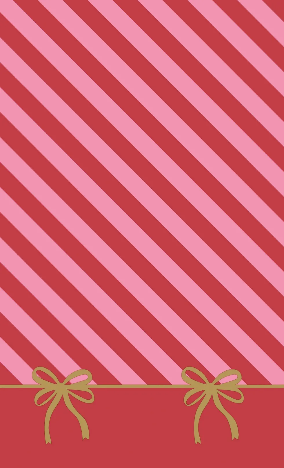 Paper + Design tafelkleed Merry Stripes rood / roze 220 x 138 cm