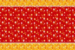 Paper + Design tafelkleed Sint rood / geel 220 x 138 cm