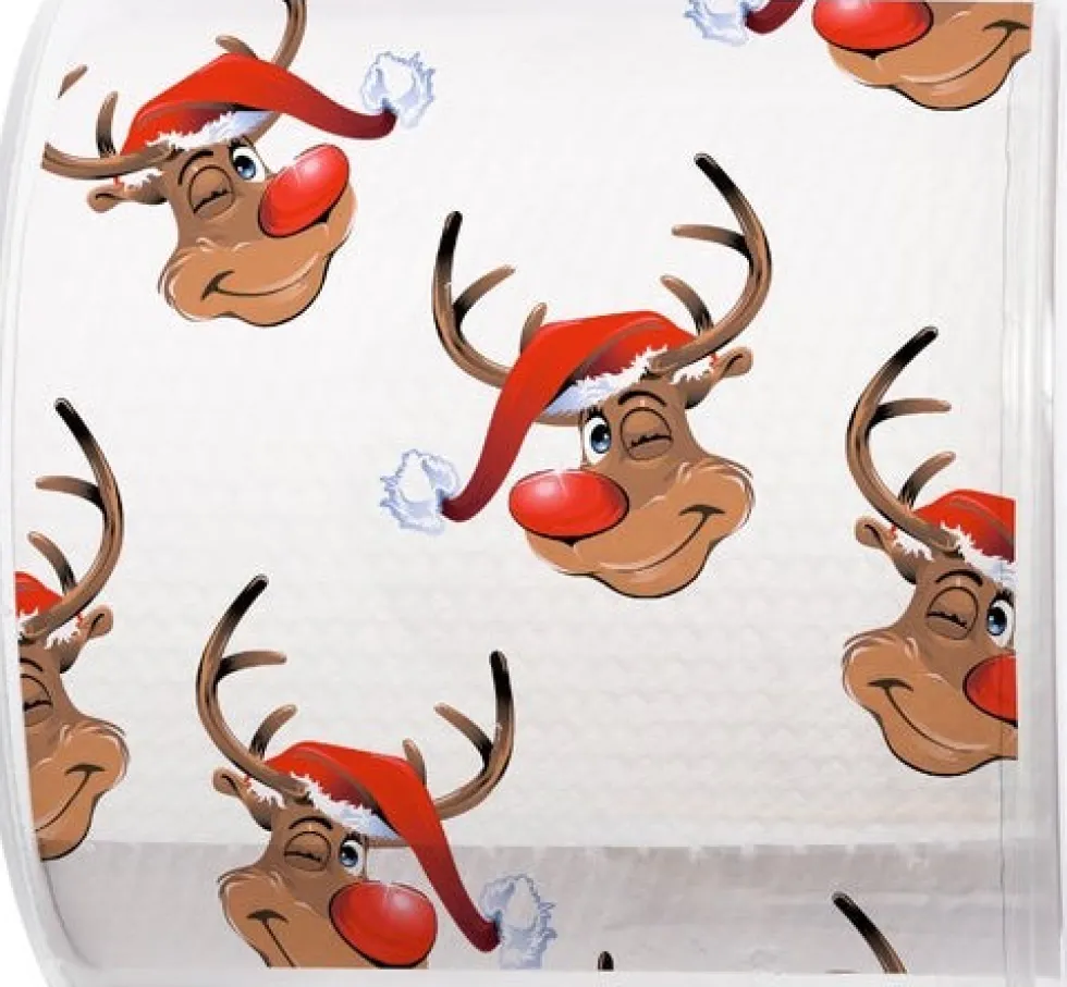 Paper + Design toiletpapier Kerst rudolph 3-laags
