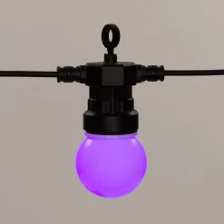 Partylights uitbreiding 5 m met 10 lampjes D 5 cm multi
