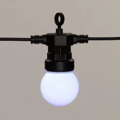 Partylights uitbreiding 5 m met 10 lampjes D 5 cm multi