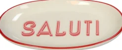 Petit four bord Saluti wit 21 x 12,5 x 2,5 cm