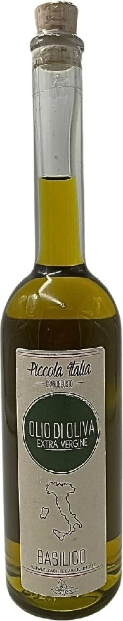Piccola Italia olijfolie olio di oliva extra vergine Basilico 200 ml