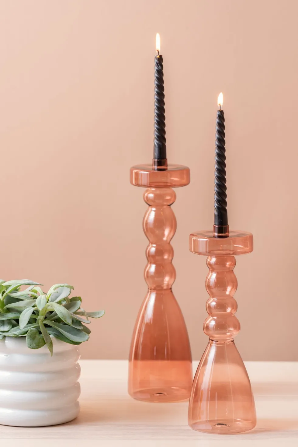 PT Living kandelaar Pawn roze D 11 H 30,5 cm