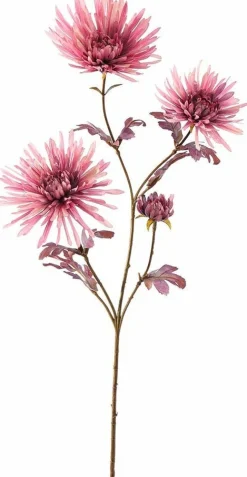 Pure kunstbloem Chrysant roze H 96 cm