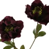 PURE kunstbloem Kerstroos paars 63 cm