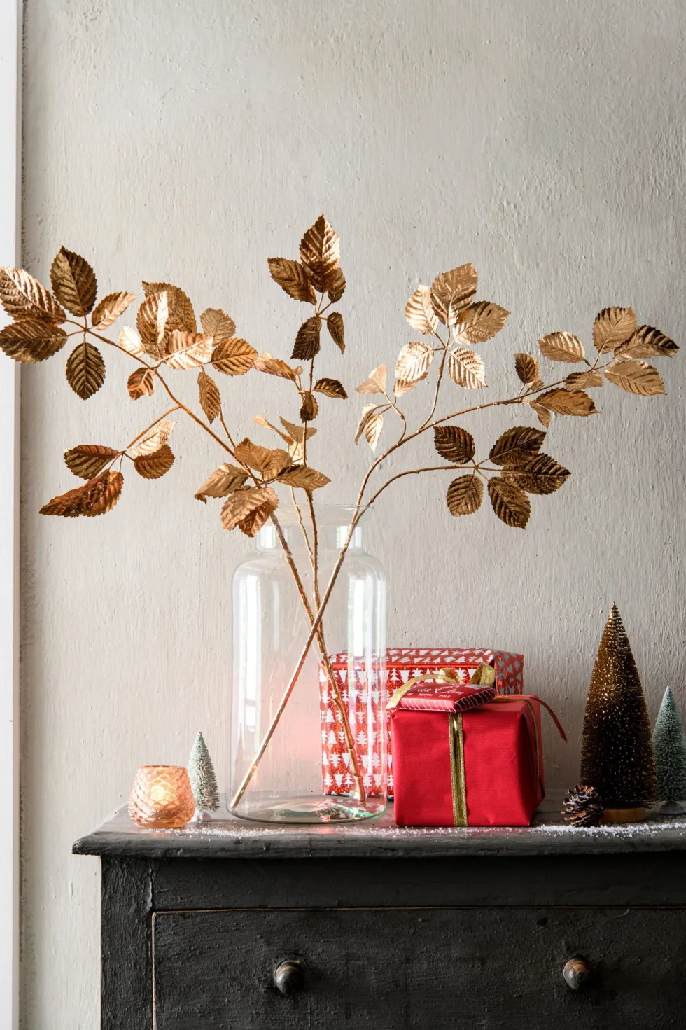 Pure kunsttak Braam goud H 112 cm
