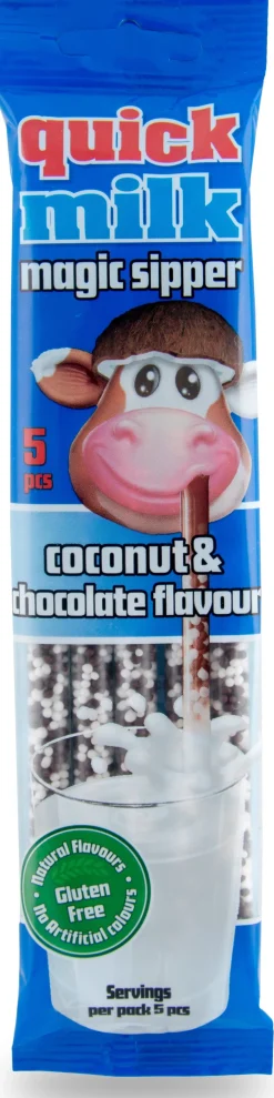 Quick Milk melkdrankrietje Coconut & Chocolate 5 stuks