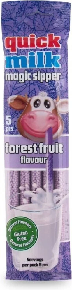 Quick Milk melkdrankrietje Forest Fruit 5 stuks