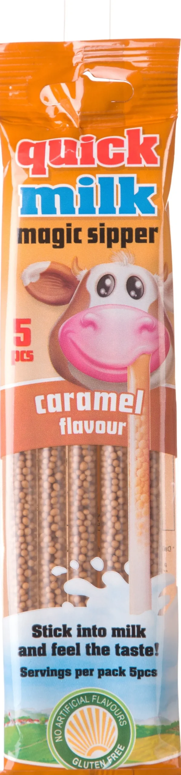 Quick Milk melkdrankrietje Karamel 5 stuks