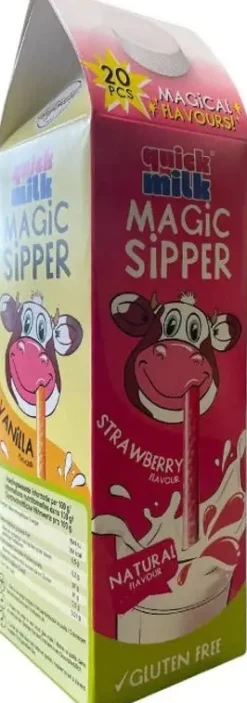 Quick Milk melkdrankrietje smaakrietjes melkpak 20 stuks