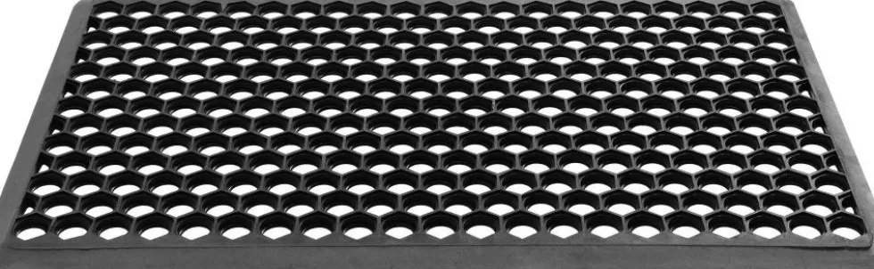 Rubbermat Allegro 70 x 40 cm zwart