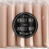 Rustik Lys dinerkaars Cadeau roze 5 uur 6 stuks