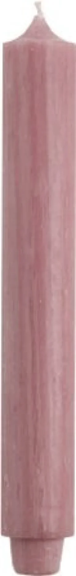 Rustik Lys dinerkaars roze 21 uur D 3,2 H 30 cm