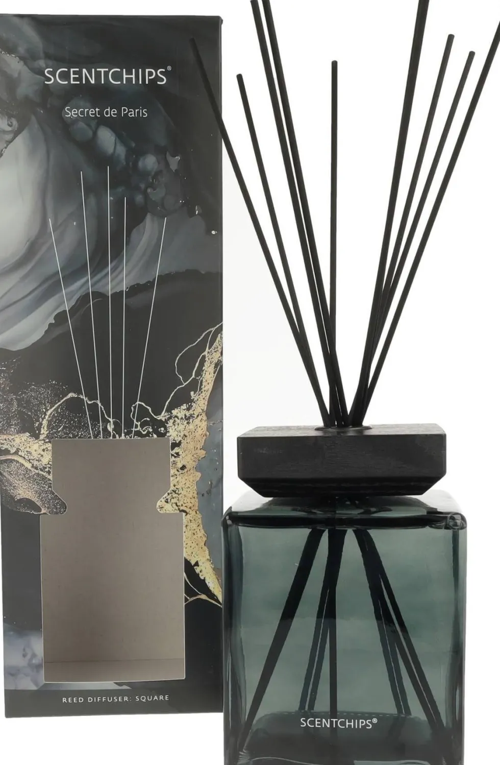 ScentChips geurstokjes Square Secrets de Paris zwart 1000 ml