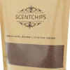 Scentchips kaarsenzand bruin 500g