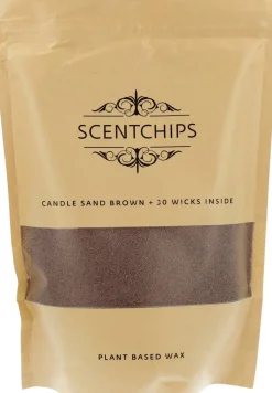 Scentchips kaarsenzand bruin 500g