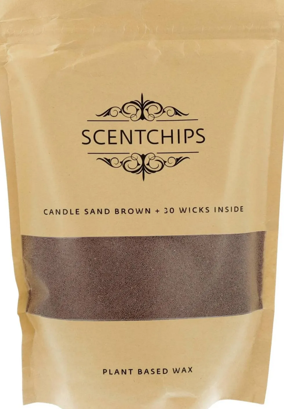 Scentchips kaarsenzand bruin 500g