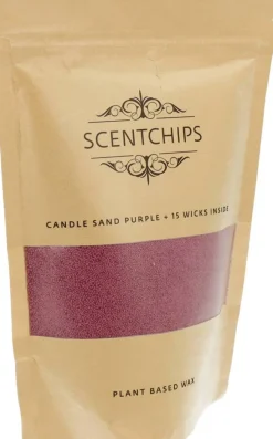 Scentchips kaarsenzand paars 250g