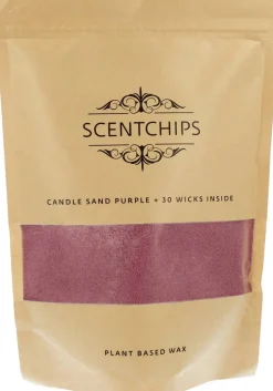 Scentchips kaarsenzand paars 500g