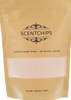 Scentchips kaarsenzand roze 500g