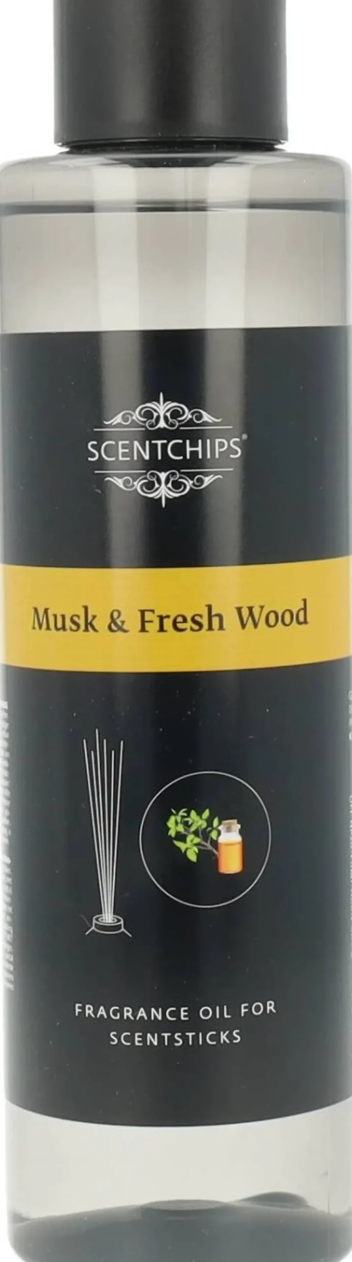 Scentchips navulling geurstokjes Musk & Freshwood 400 ml
