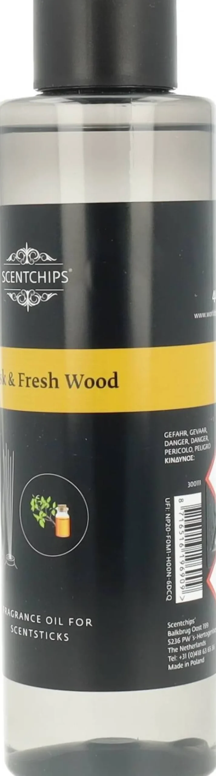 Scentchips navulling geurstokjes Musk & Freshwood 400 ml