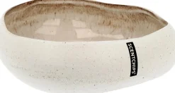 Scentchips schaal voor kaarsenzand Sand Cobble crème / beige 17,5 x 19,5 x 5,5 cm