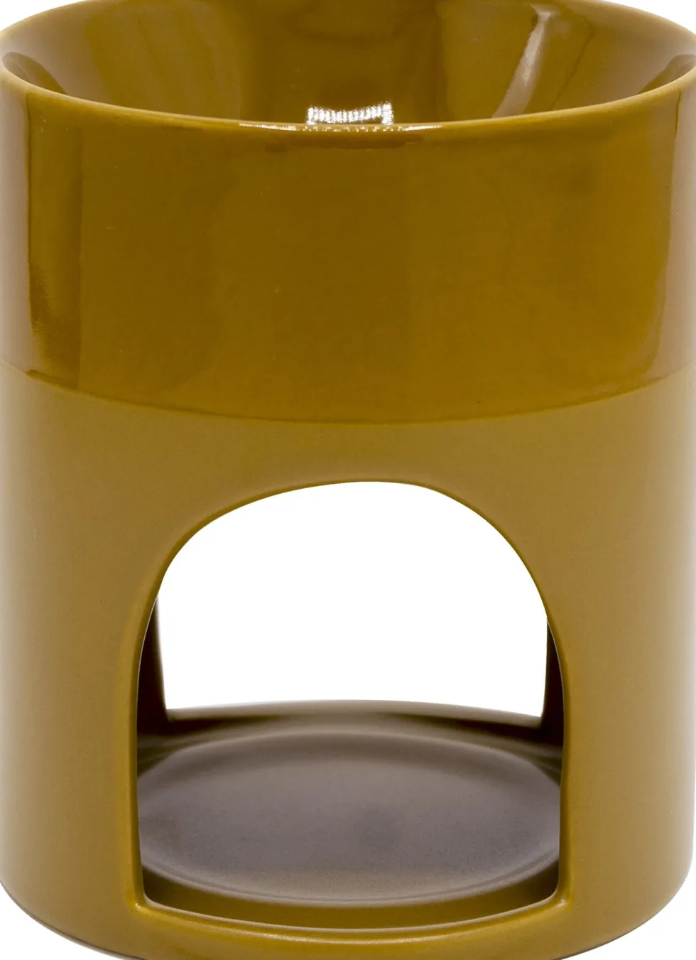 ScentChips wax geurbrander Pilar geel D 10 H 12 cm