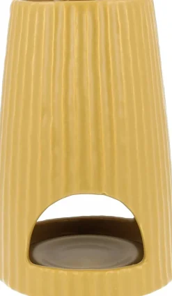 ScentChips wax geurbrander Rib geel D 10 H 16 cm