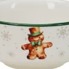 Schaal Gingerbread wit D 13,8 H 6 cm