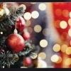 Schoonloopmat met kerstballen 75 x 45 x 2 cm