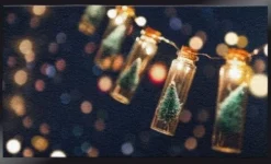 Schoonloopmat met kerstboomslinger 75 x 45 x 2 cm