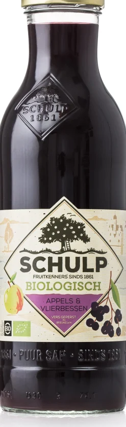 Schulp bio appel vlierbessensap 750 ml