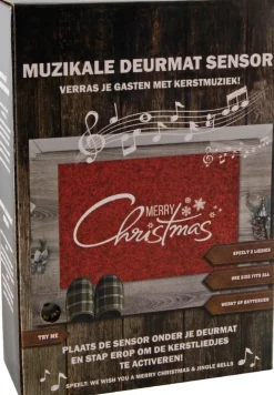 Sensor voor deurmat met kerstmuziek 35 x 25 x 0,2 cm