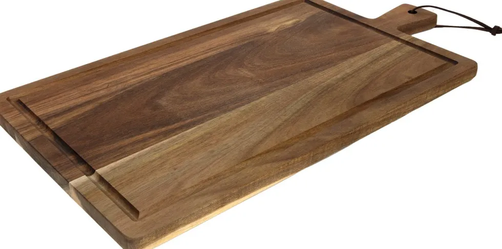 Serveerplank Lana bruin acaciahout 47 x 25 x 1,5 cm