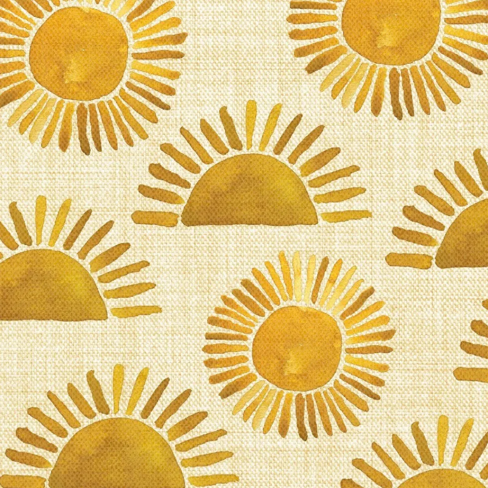 Servet Sunshine geel 33 x 33 cm 20 stuks