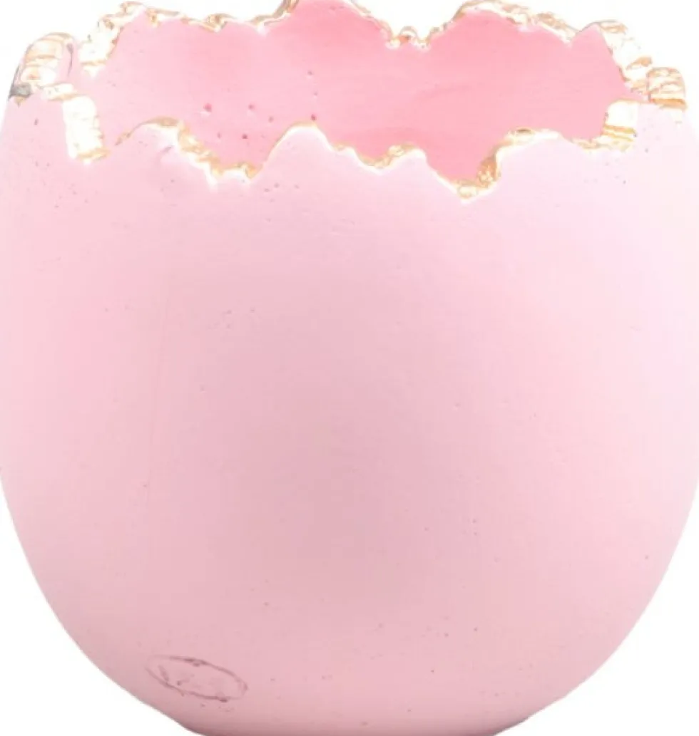 SID decoratie bakje Eric ei roze D 14 H 13,5 cm
